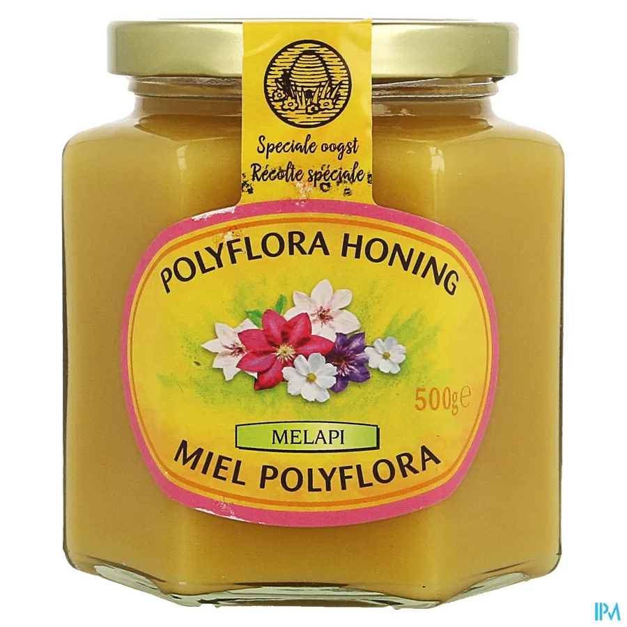 packshot van Melapi Polyflora Honing 500 g
