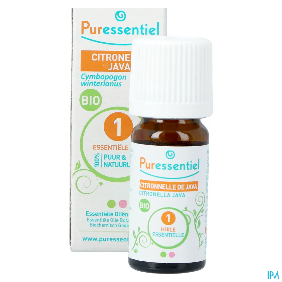 productshot van Puressentiel Essentiële Olie Citronella Java Bio 10 ml