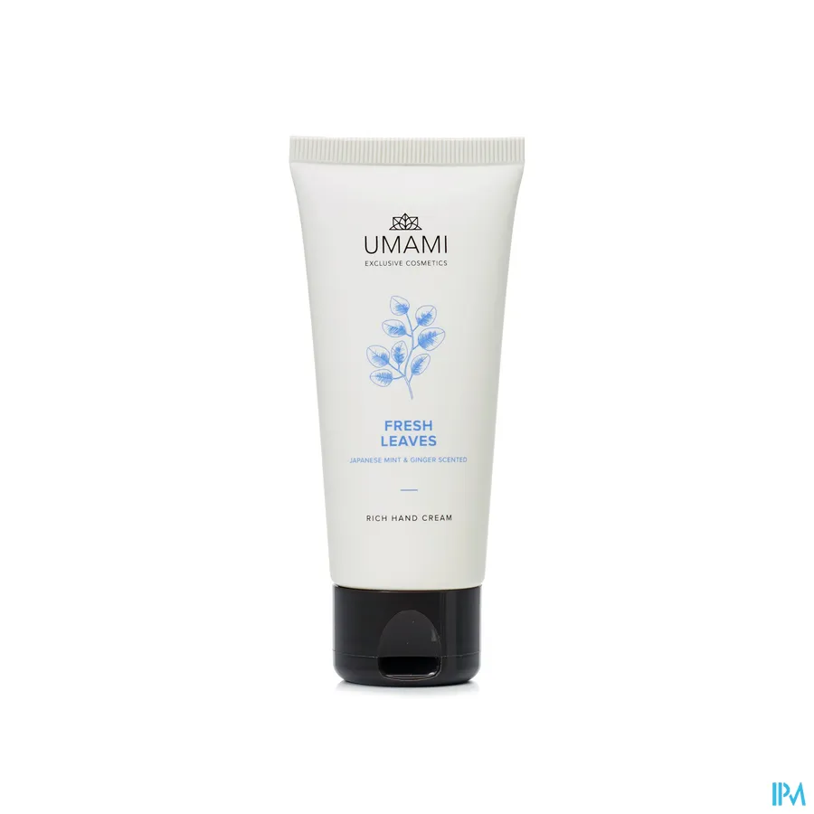 packshot van Umami Fresh Leaves Japanse Munt en Gember Hand Cream 50 ml