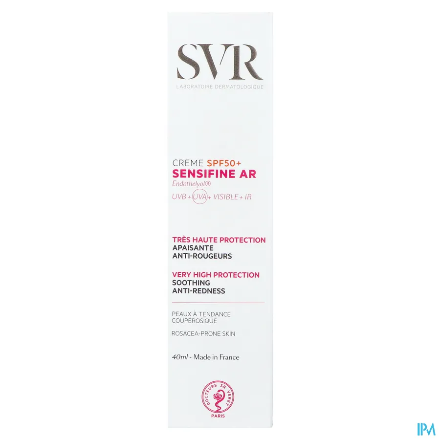 packshot van SVR Sensifine AR Crème SPF50+ 40 ml