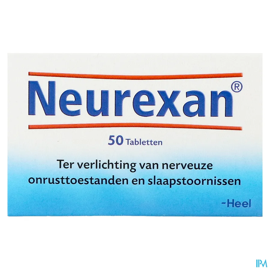 packshot van Neurexan ter Verlichting van Nerveuze Onrusttoestanden en Slaapstoornissen 50 Tabletten