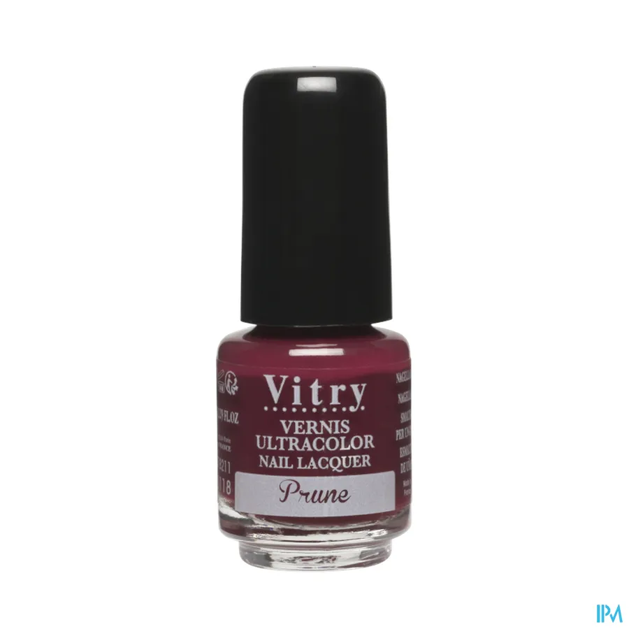 packshot van Vitry Nagellak 118 Prune 4 ml