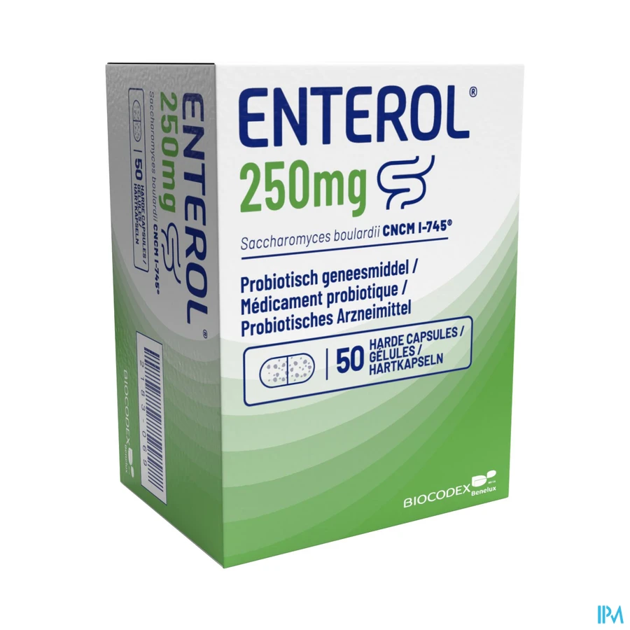 packshot van Enterol 50 Capsules