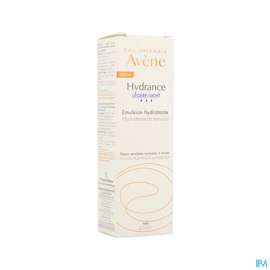 packshot van Avène Hydrance Licht Hydraterende Emulsie voor Normale tot Gemengde Huid 40 ml