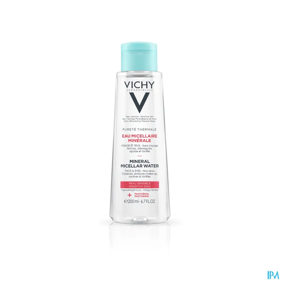 packshot van Vichy Pureté Thermale Micellair Mineraalwater Gevoelige Huid 200 ml