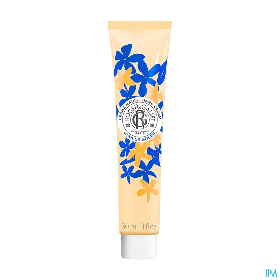 packshot van Roger & Gallet Weldadige Handcrème 30 ml Vanille Soleil