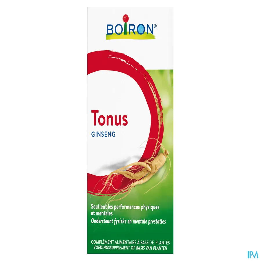 packshot van Boiron Ginseng -Tonus- Ondersteuning van Fysieke en Mentale Prestaties 60 ml