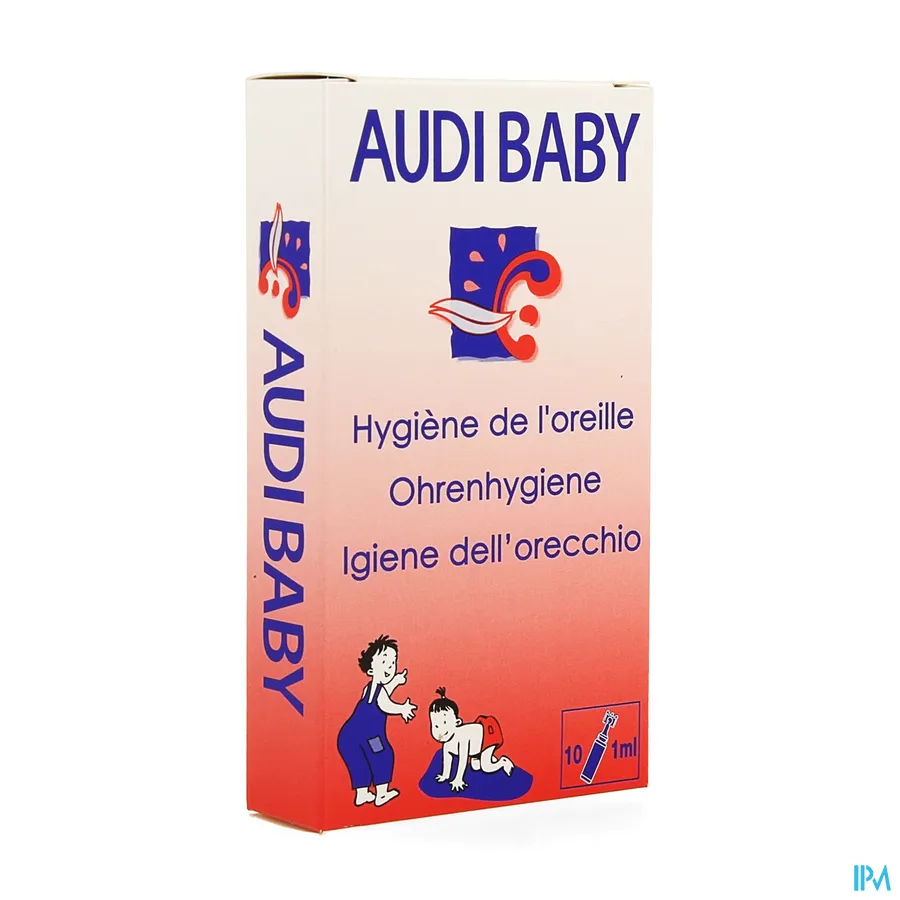 packshot van Audibaby voor Oorhygiëne Ampule 1 ml 10 Stuks
