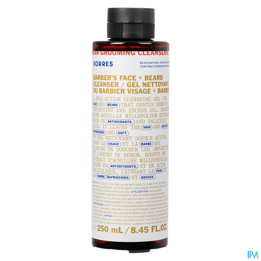 packshot van Korres Km Achillea Mens Face Cleanser 250ml