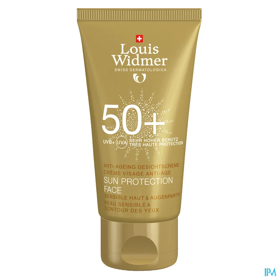 productshot van Louis Widmer Zonnebescherming Gezicht 50+ Licht Geparfumeerd 50 ml
