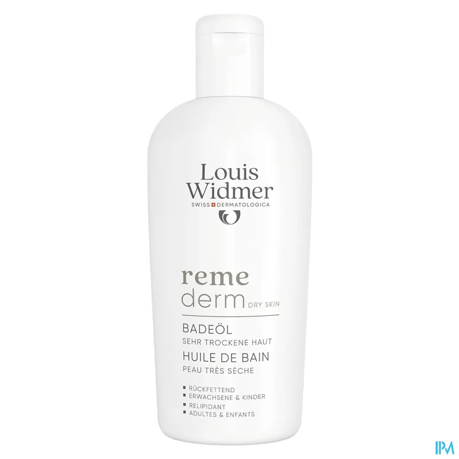 productshot van Louis Widmer Remederm Dry Skin Badolie 250 ml