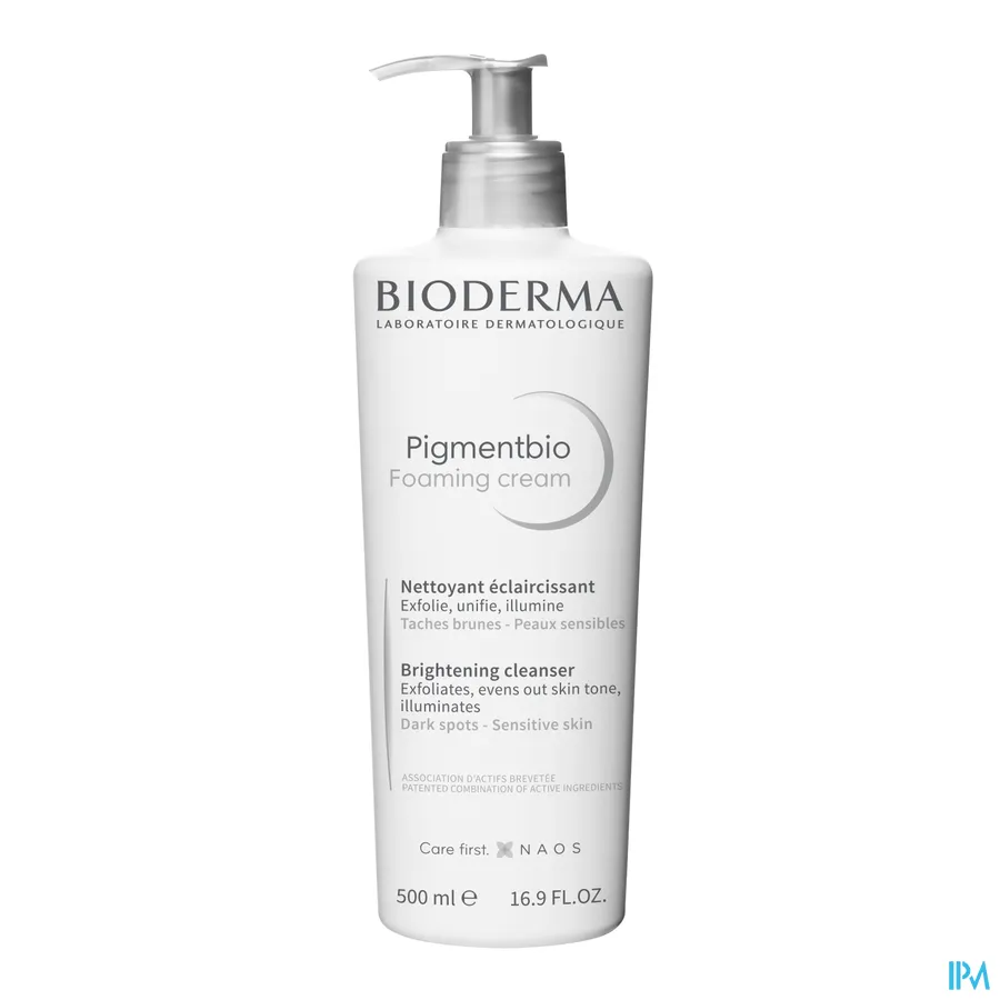 packshot van Bioderma Pigmentbio Schuimende Crème 500 ml