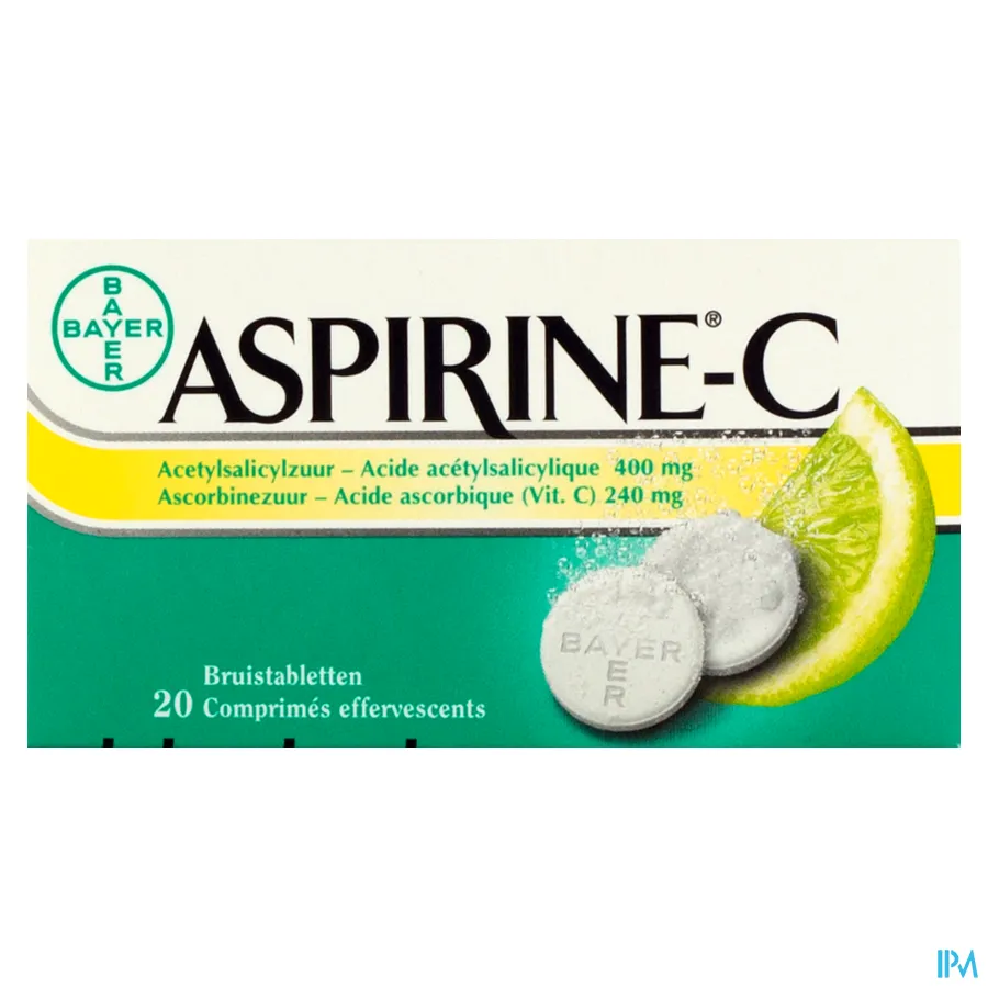 packshot van Aspirine C 20 Bruistabletten