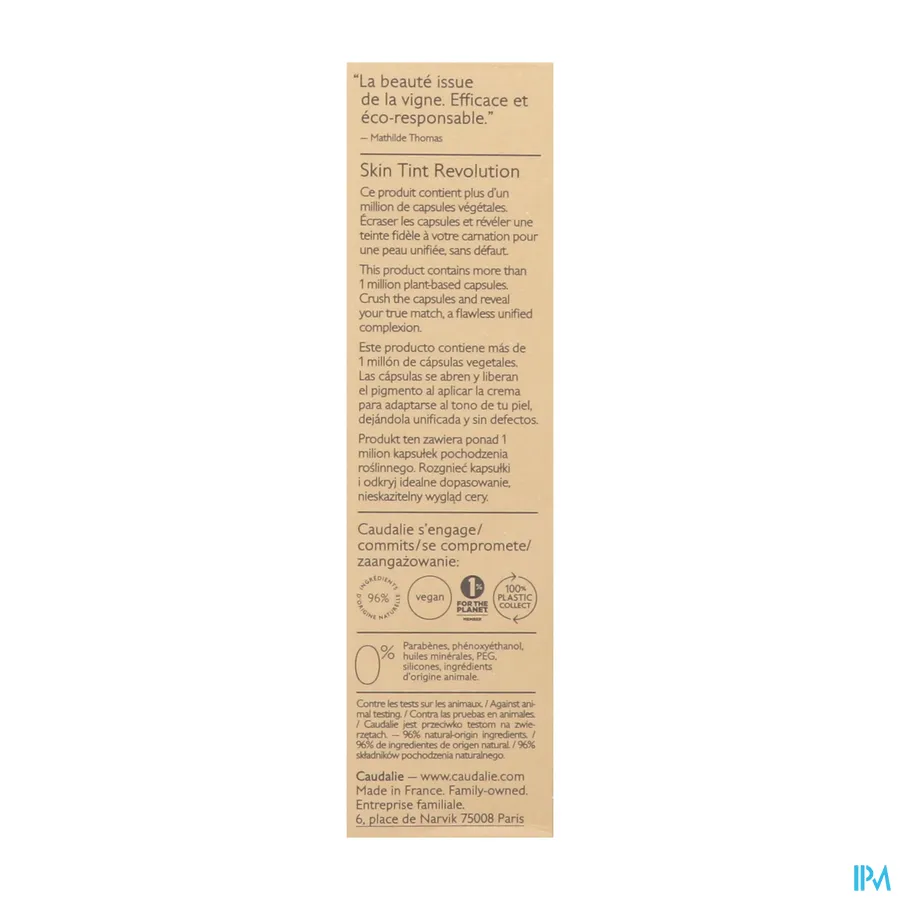 packshot van Caudalie Vinocrush Getinte Crème 30 ml Tint 3