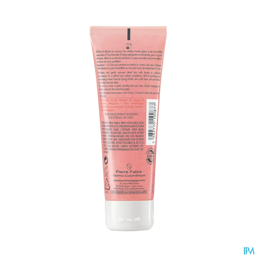 productshot van Avène Milde Gezichtspeeling Gel 75 ml
