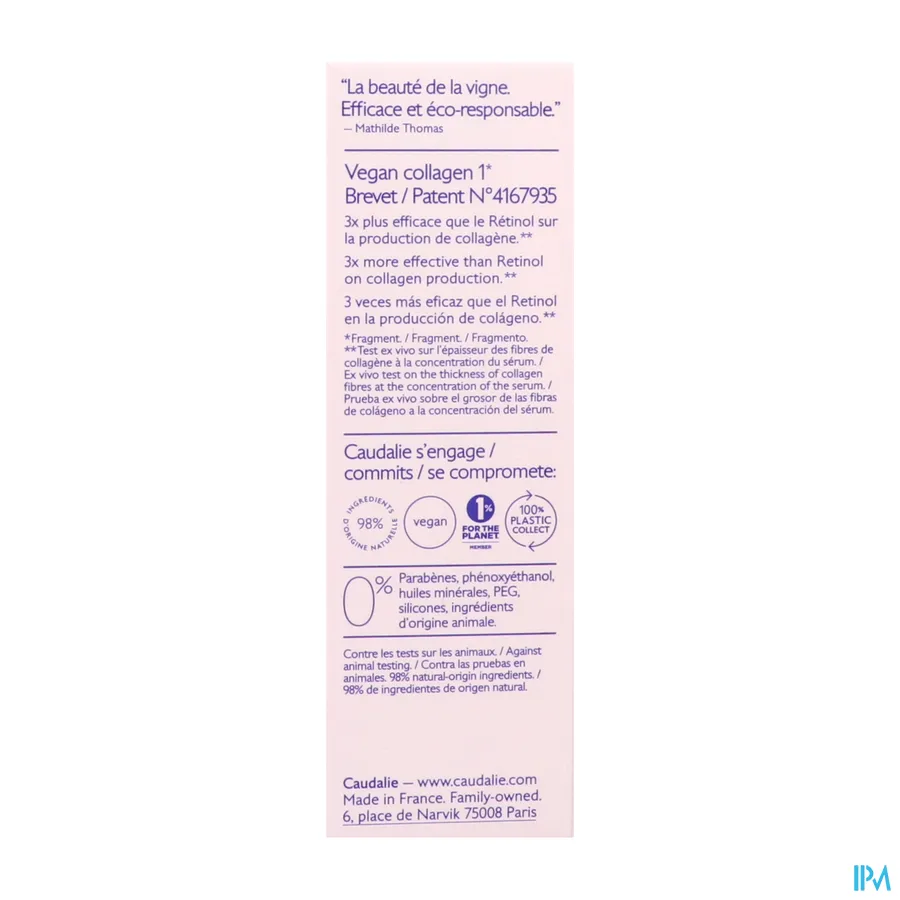 packshot van Caudalie Resveratrol-Lift Verstevigend Liftend Serum 30 ml