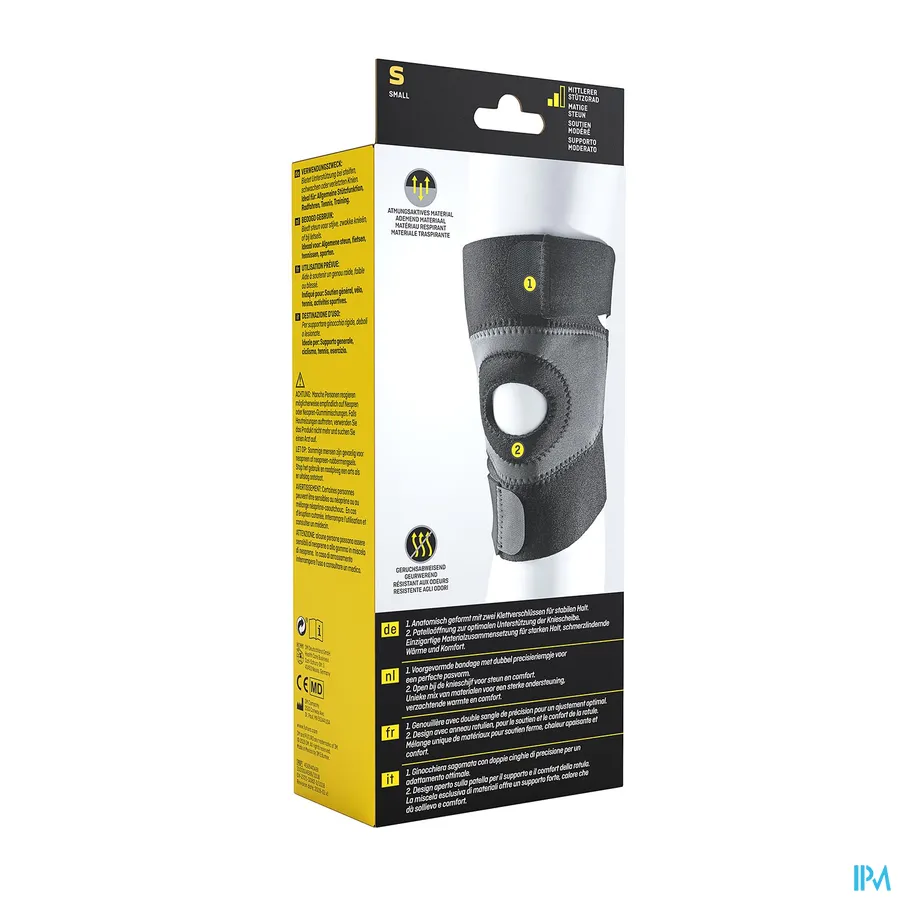 packshot van Futuro Sport Vochtregulerende Kniebandage Maat Small (Middelmatige Steun)