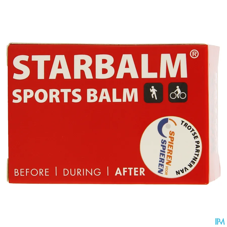 packshot van Star Balm Extra Strong Sportbalsem voor Soepele Gewrichten en Spieren -Rood- 25 g