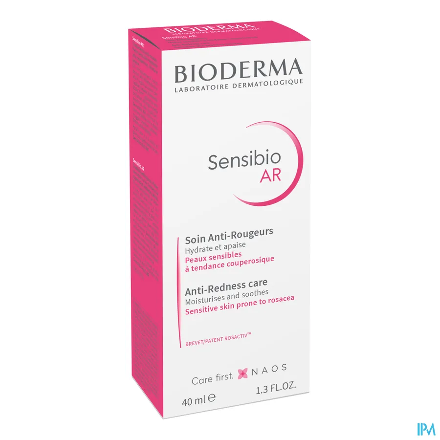 packshot van Bioderma Sensibio AR Creme tegen roodheid 40ml