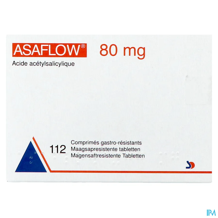 packshot van Asaflow 80mg 112 tabletten