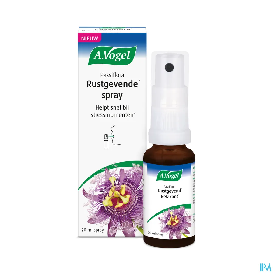 packshot van A. Vogel Passiflora Rustgevende Spray 20 ml