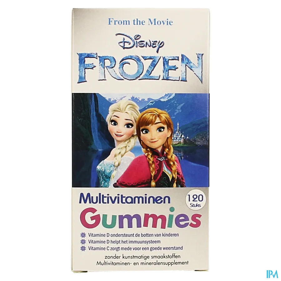 packshot van Disney Frozen Multivitaminen Gummies 120 Stuks