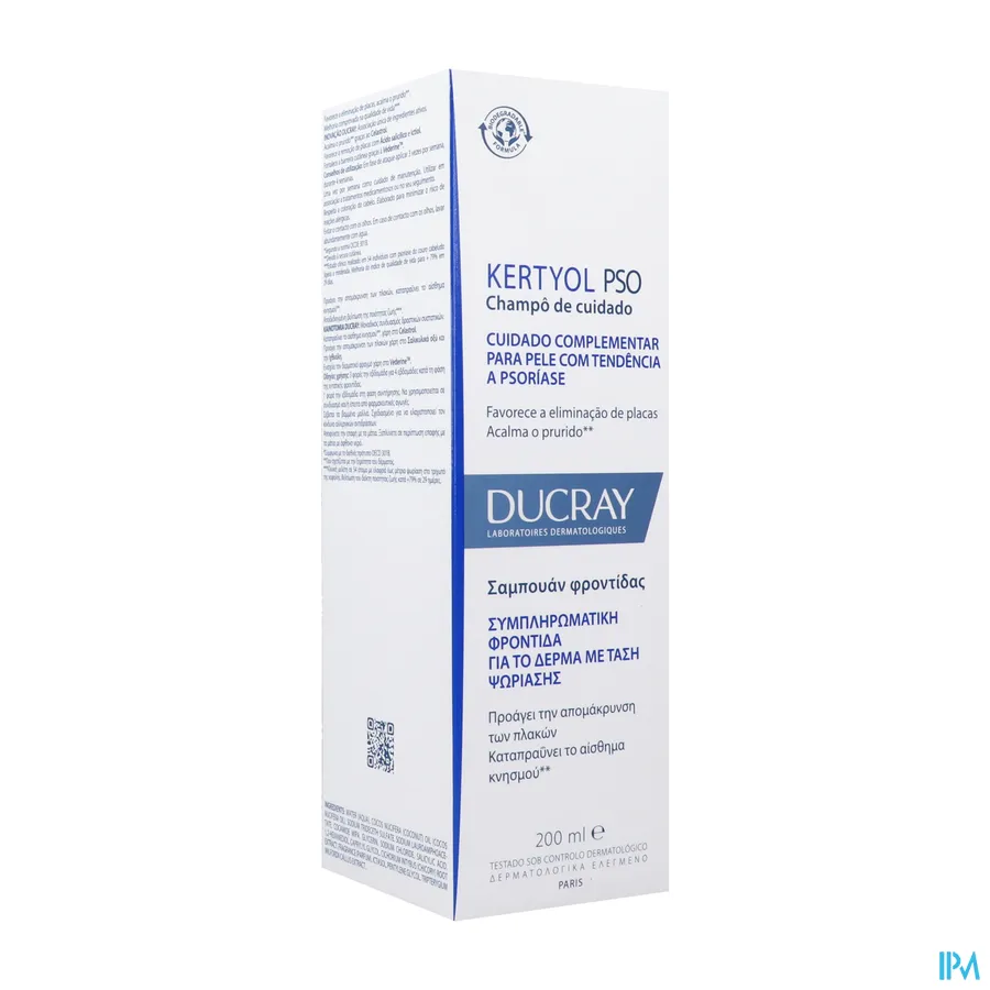 packshot van Ducray Kertyol PSO Behandelende Shampoo 200 ml