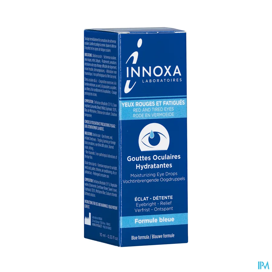 packshot van Innoxa Oogdruppels Blauwe Formule (Rode & Vermoeide Ogen) 10 ml