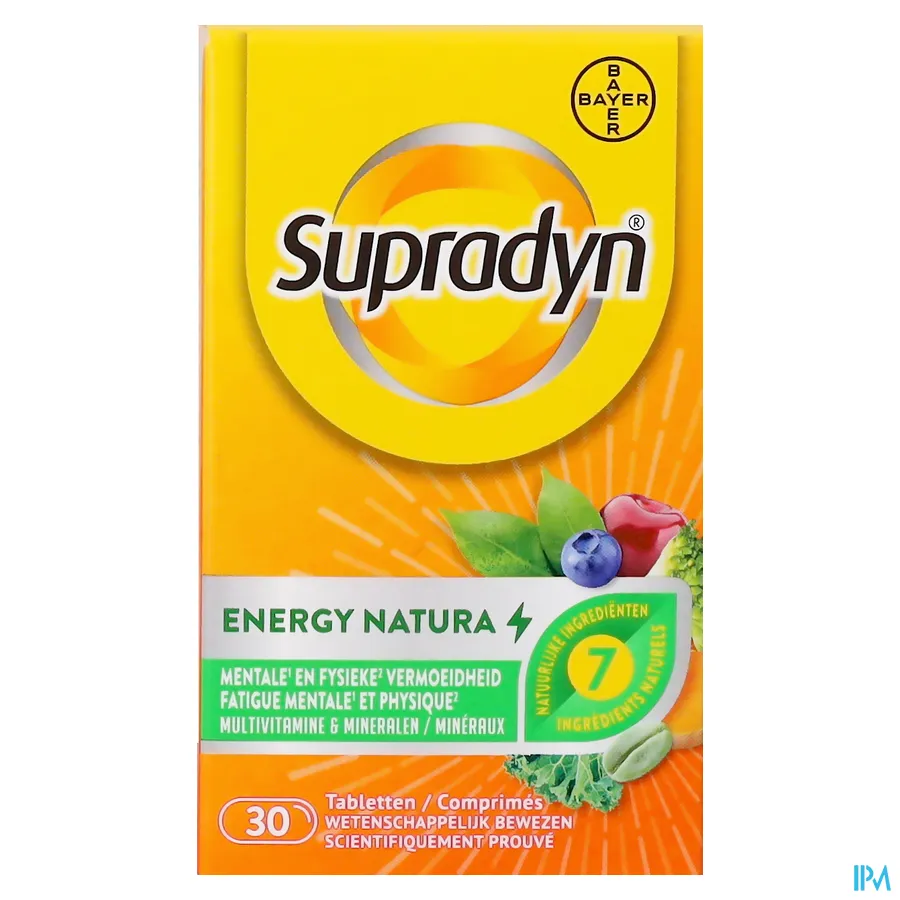 packshot van Supradyn Energy Natura 30 Tabletten