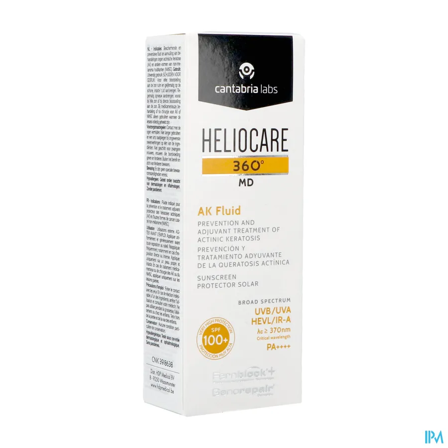 packshot van Heliocare 360° MD AK Fluid 50 ml