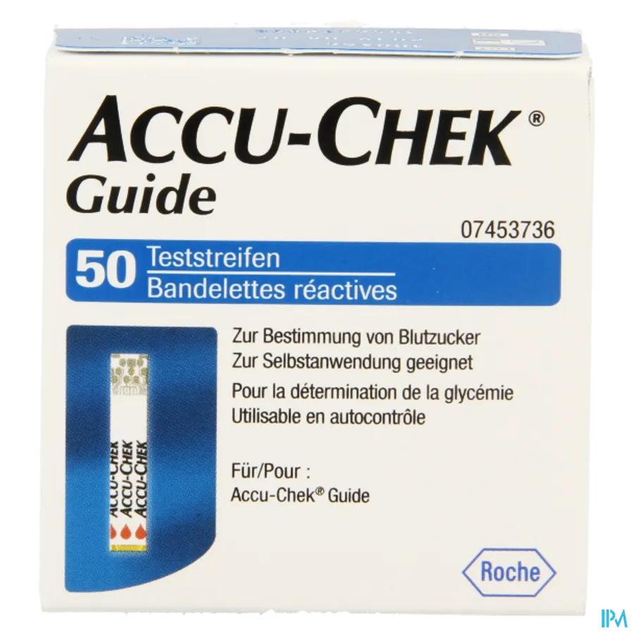packshot van Accu-Chek Guide 50 Teststrips