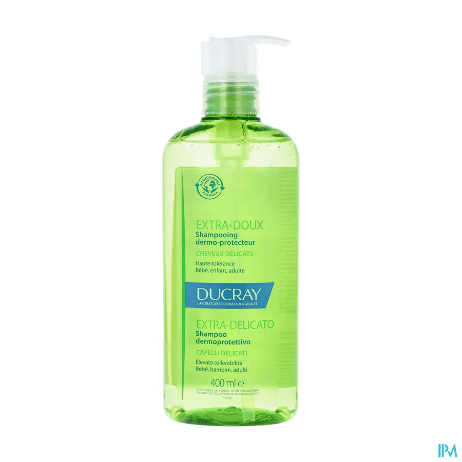 packshot van Ducray Extra Zachte Huidbeschermende Shampoo 400 ml