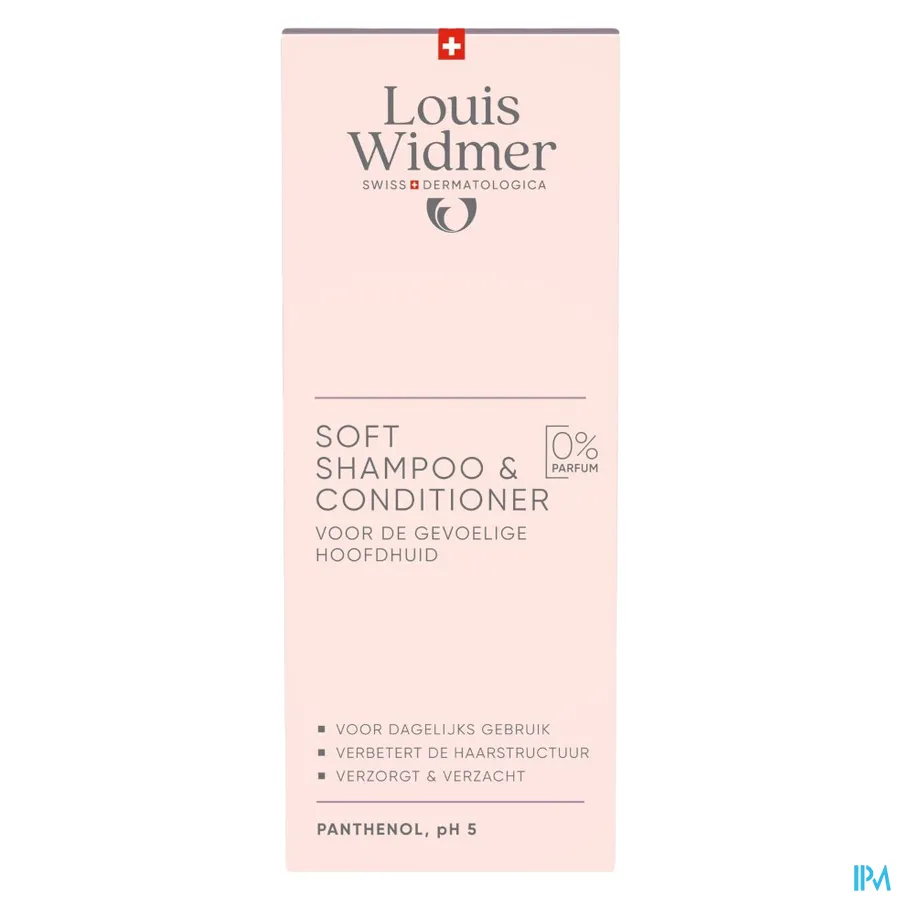 packshot van Louis Widmer Soft Shampoo & Conditioner 150 ml - zonder parfum