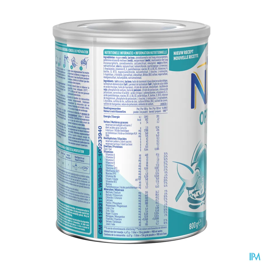 packshot van Nan Optipro 2 800 g