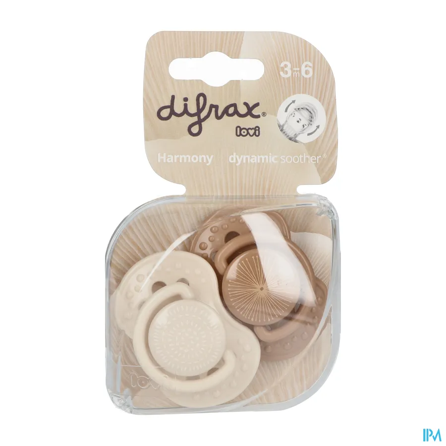 packshot van Difrax Fopspeen Dynamic Harmony 3m+ 2