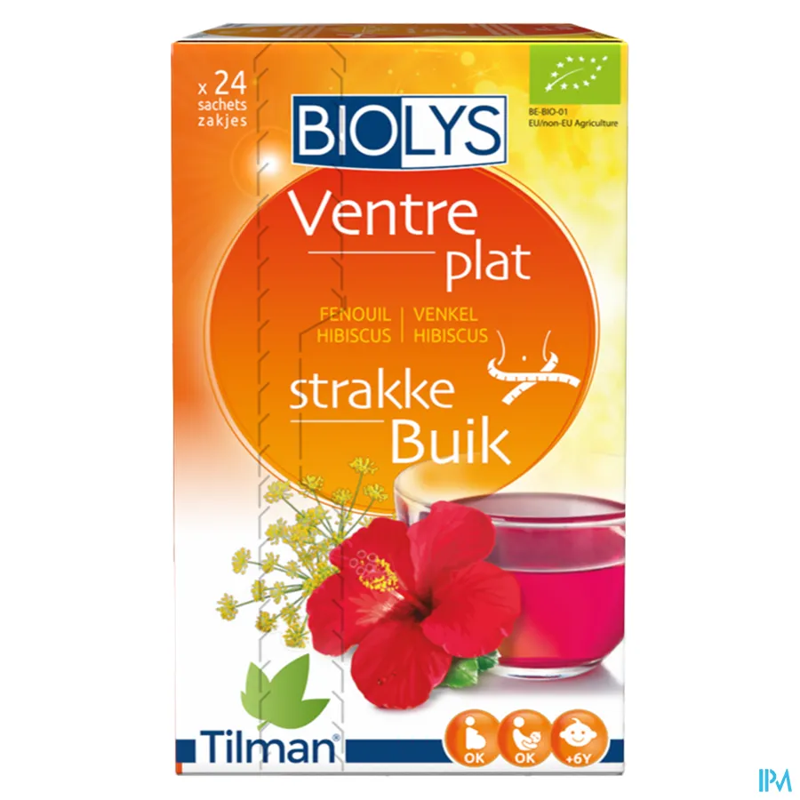 packshot van Tilman Biolys Strakke Buik Venkel-Hibiscus 24 zakjes