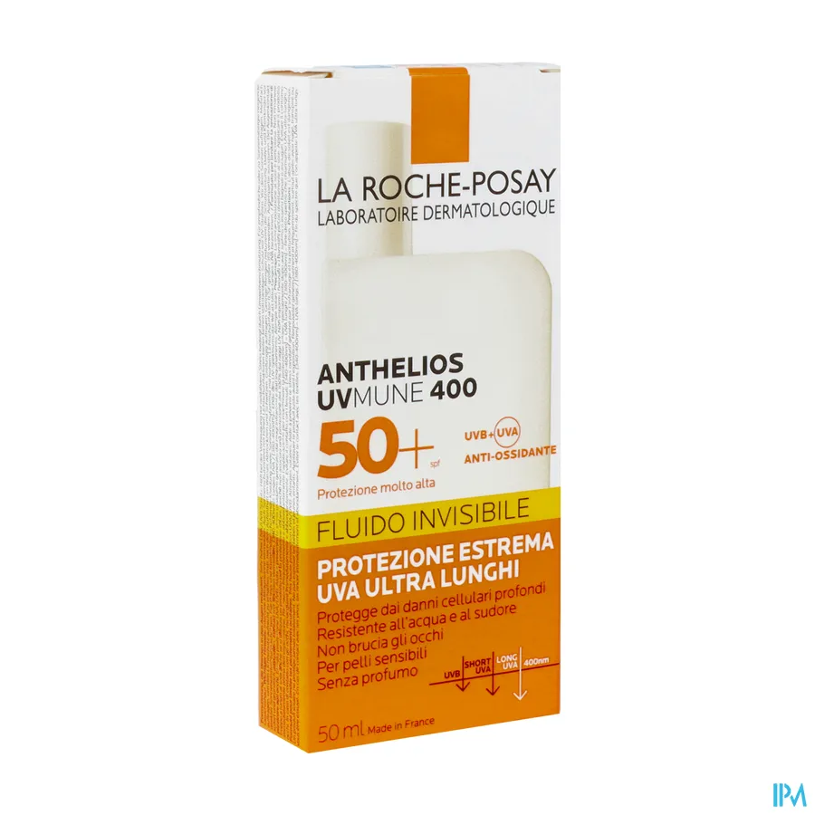 packshot van La Roche-Posay Anthelios UVMune 400 Onzichtbare Fluid SPF 50+ 50 ml