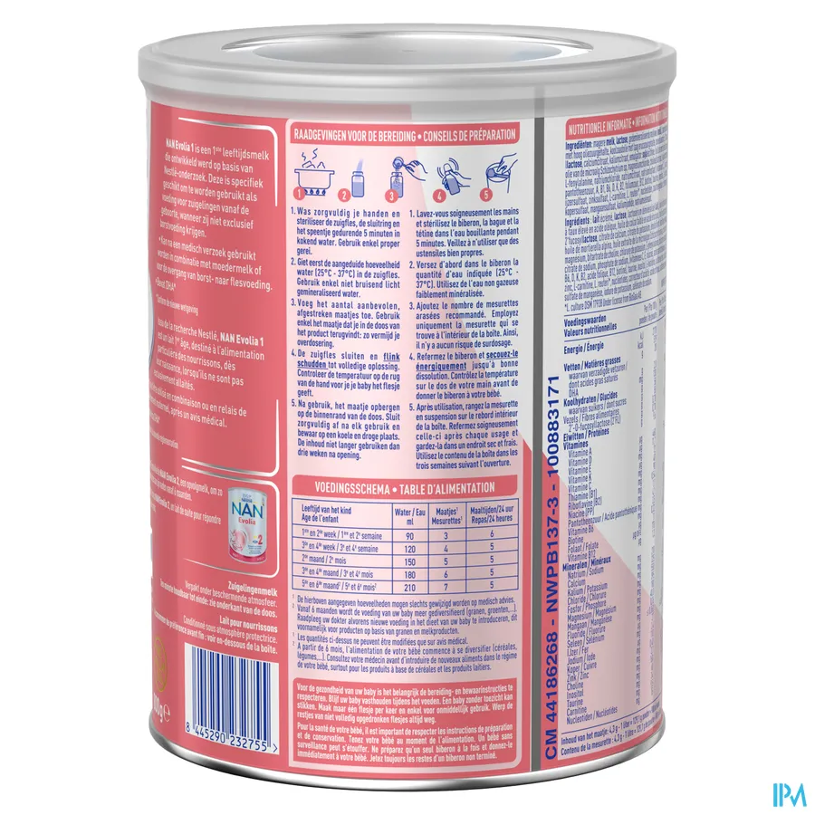 packshot van Nan Evolia 1 800 g