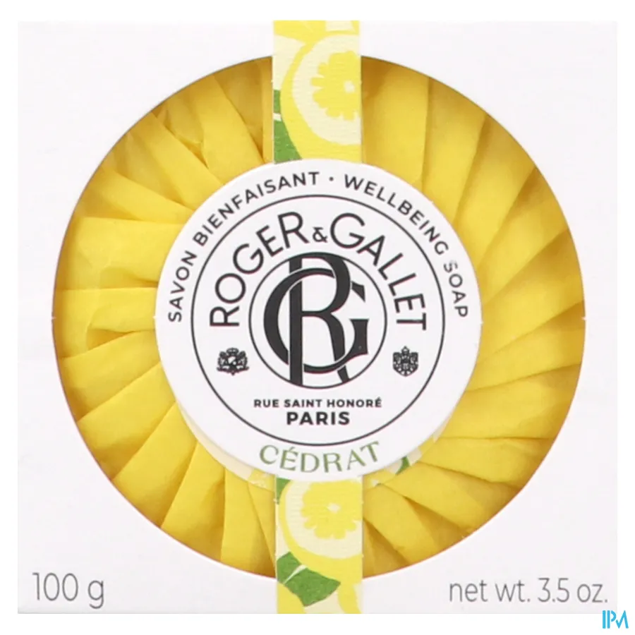 packshot van Roger & gallet Cedrat Zeep 100 g