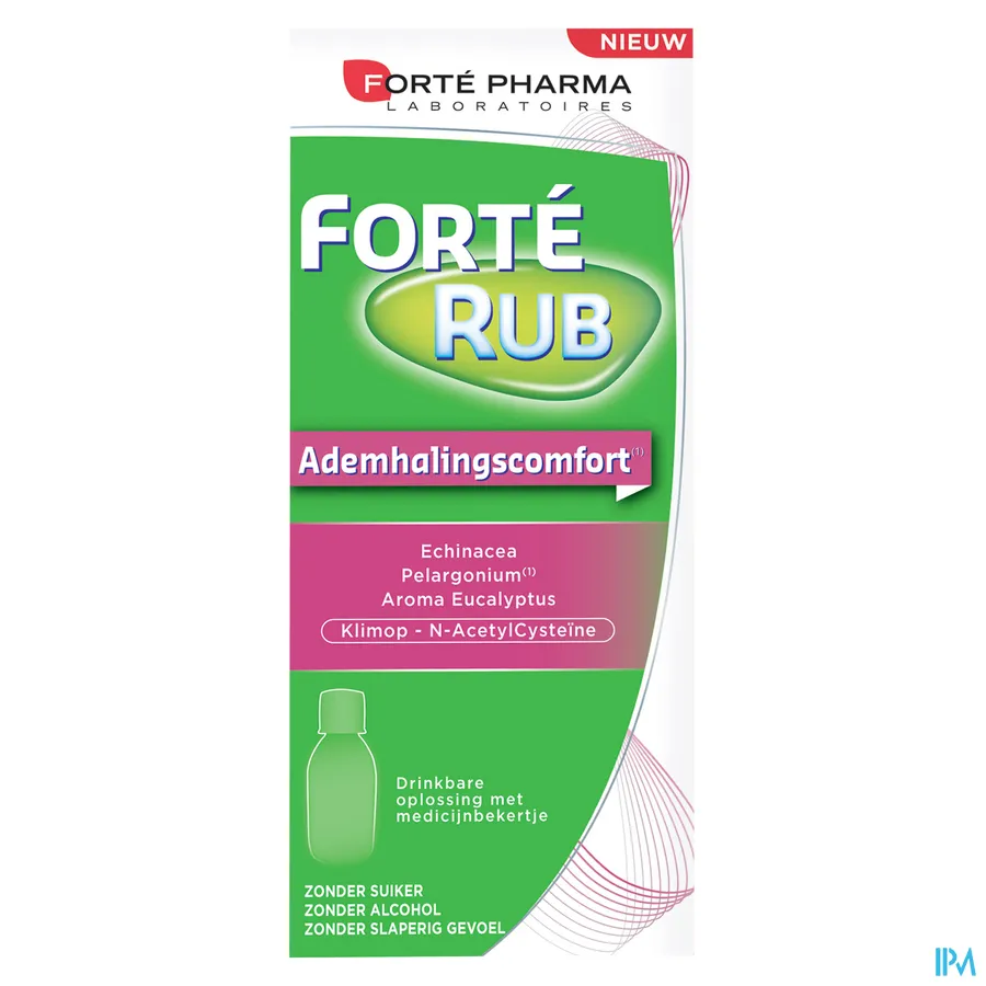 packshot van Forté Rub voor Ademhalingscomfort Oplossing 200 ml