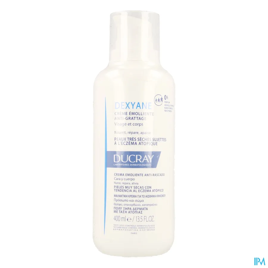 packshot van Ducray Dexyane Verzachtende Crème tegen Krabben 400 ml