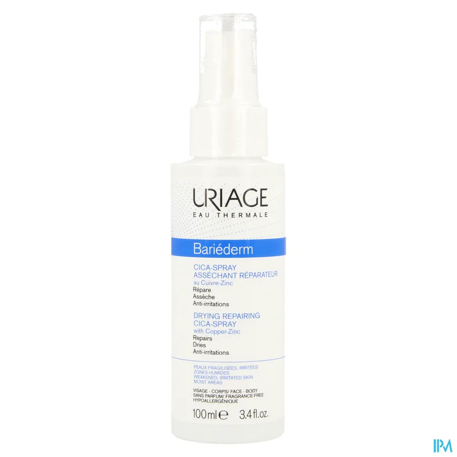 packshot van Uriage Bariederm Cica Spray Herstellend 100 ml