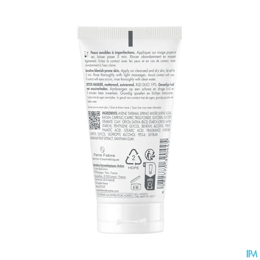 productshot van Avène Cleanance Detoxmasker 50 ml