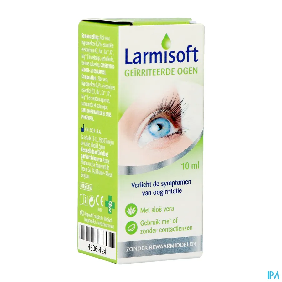 packshot van Larmisoft Geïrriteerde Ogen 10 ml