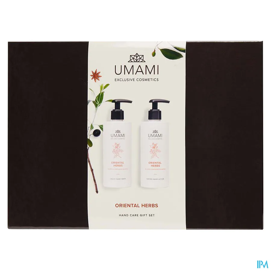 packshot van Umami Oriental Herbs Giftset Hand 300 ml