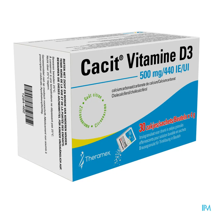 packshot van Cacit Vitamine D3 500/440 30 Zakjes