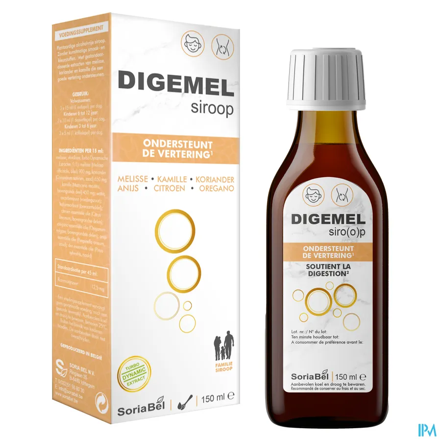 productshot van Soria Digemel Siroop 150 ml