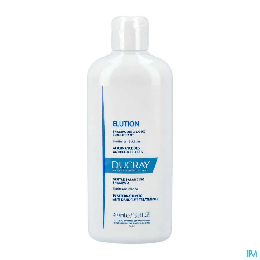 packshot van Ducray Elution Milde Evenwichtsherstellende Shampoo 400 ml