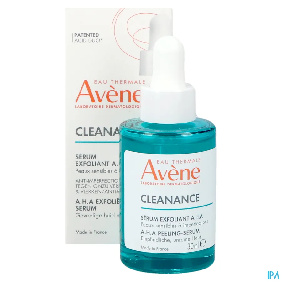 productshot van Avene Cleanance A.H.A. Exfoliërend Serum 30 ml