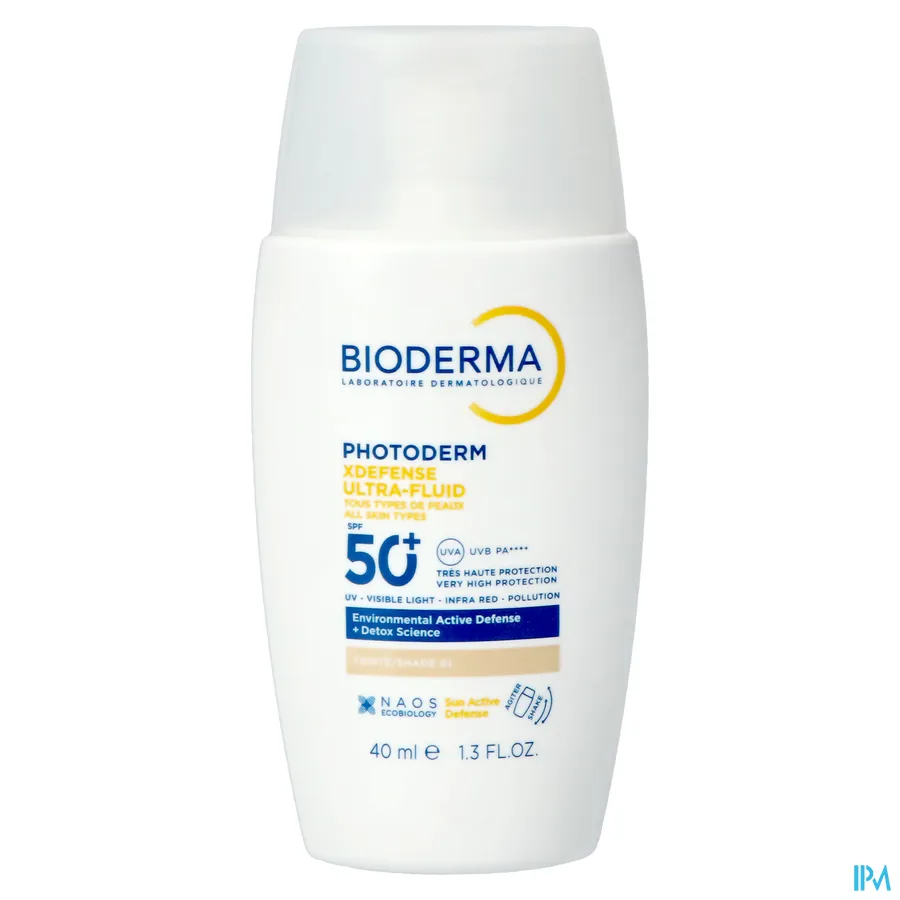 productshot van Bioderma Photoderm XDefense Ultra-Fluid SPF 50+ 40 ml Shade 01